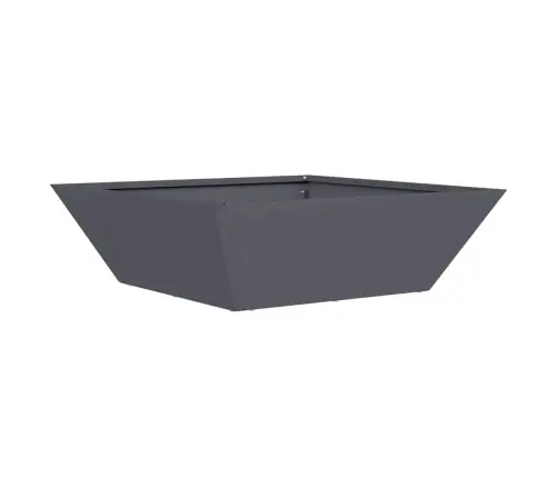 Dārza Bļodu Stādi 5 Gabali Antracītā 50X50X15 Cm, Tērauds Vidaxl