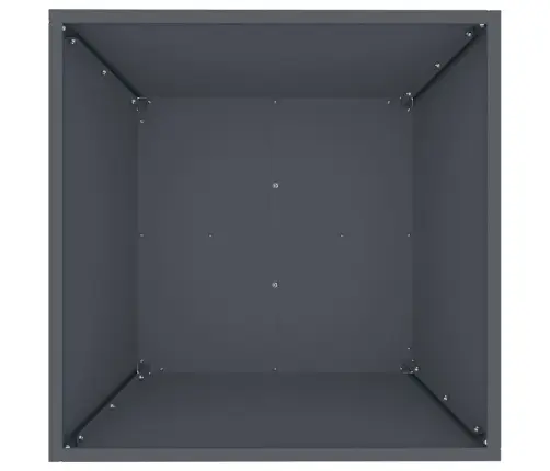 Dārza Bļodu Stādi 5 Gabali Antracītā 50X50X15 Cm, Tērauds Vidaxl