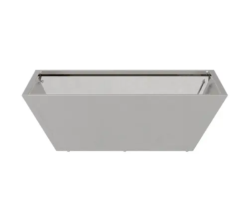 Sodo Vazonas Sidabro 50 X 50 X 15 Cm Nerūdijantis Plienas