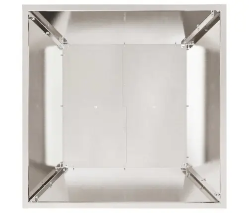 Sodo Vazonas Sidabro 50 X 50 X 15 Cm Nerūdijantis Plienas