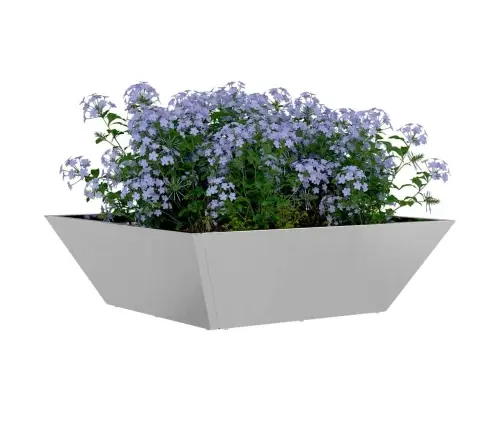 Dārza Puķu Podi 5 Gab. 50X50X15 Cm. Nerūsējošais Tērauds Vidaxl