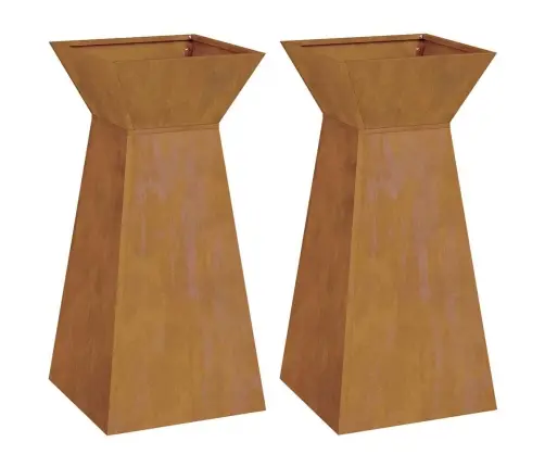 Sambaplaneerija 2 Pcs Hõbedane 35 X 35 X 73 Cm