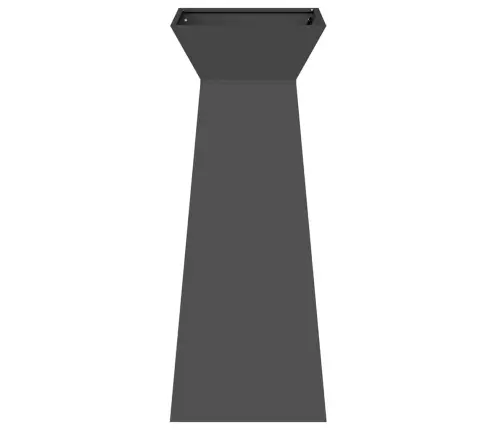 Dārza Kolonnas Puķu Podi, 2 Gabali, Ar Bļodu Melnā Krāsā, Izmērs 40X40X100 Cm, Tērauds. Vidaxl