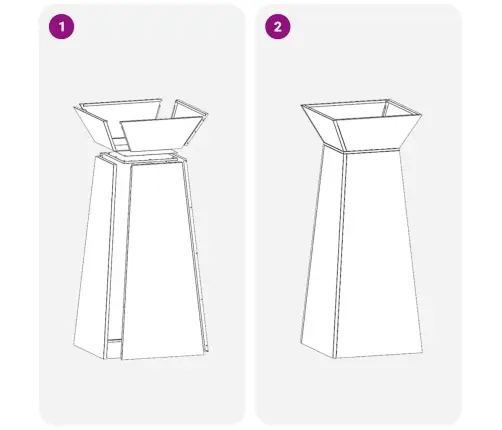 Sambaplaneerija 2 Pcs Oliiv 40 X 40 X 100 Cm