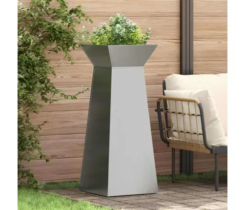 Dārza Kolonnas Stādi 2 Gab. Ar Bļodu 40X40X100 Cm, Nerūsējošais Tērauds Vidaxl