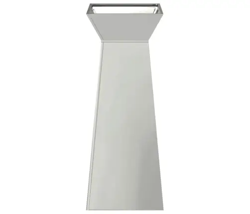 Dārza Kolonna Puķu Pods Ar Bļodu 40X40X100 Cm. Cinkots Tērauds. Vidaxl