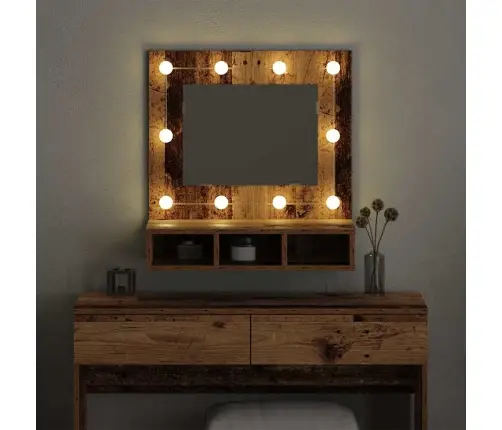 Veidrodžio Spinta Su Lentyna Sena Mediena 60 X 31,5 X 62 Cm