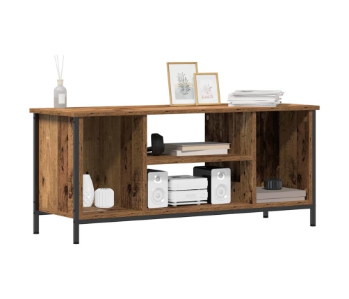 Izklaides Centrs Veca Koka Skaidu Plātne, Metāls 102 X 35 X 45 Cm Vidaxl