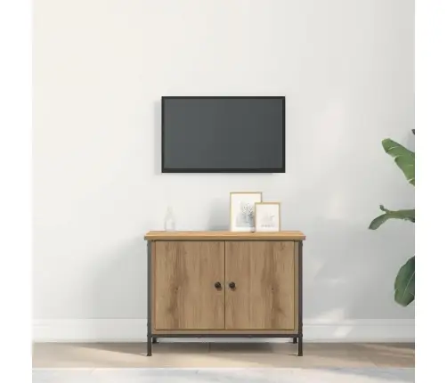 Tv Statīvs Meistara Ozols Skaidu Plātne 60 X 35 X 45 Cm Vidaxl