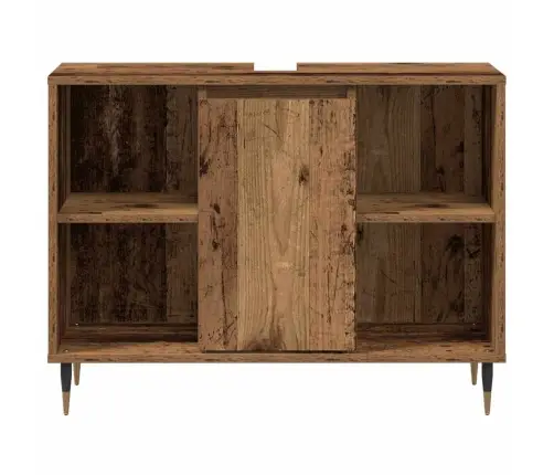 Rustikāls Vannas Istabas Spogulis Vecs Koks Ciets Koks Vidējs Vidaxl