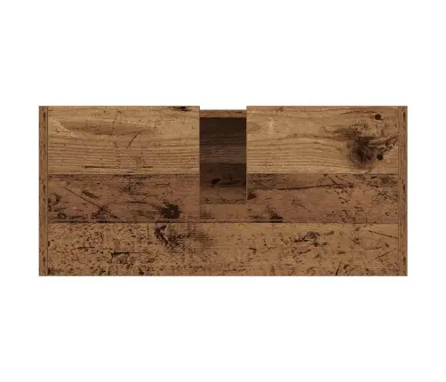 Rustikāls Vannas Istabas Spogulis Vecs Koks Ciets Koks Vidējs Vidaxl