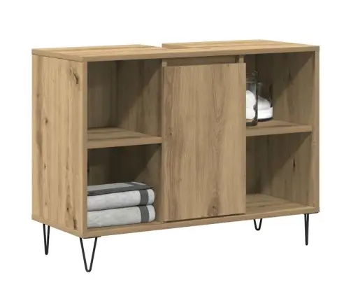 Vonios Spintelė Su Lentyna Amatininkų Ąžuolas 80 X 33 X 60 Cm