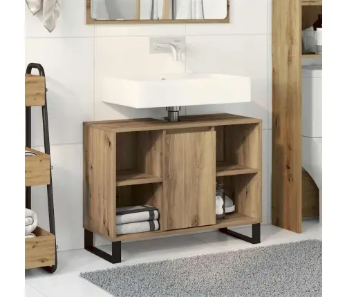 Vonios Spintelė Su Lentyna Amatininkų Ąžuolas 80 X 33 X 60 Cm