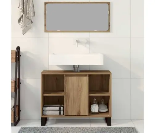 Vonios Spintelė Su Lentyna Amatininkų Ąžuolas 80 X 33 X 60 Cm