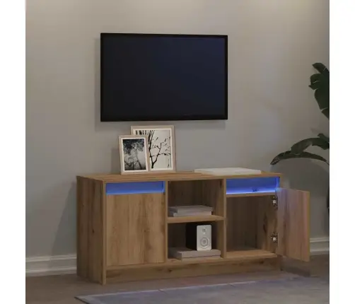 Televizoriaus Spintelė Ruda 100 X 34 X 50 Cm Apdirbta Mediena