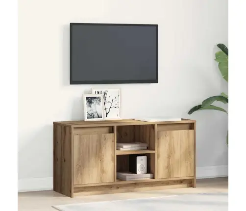 Televizoriaus Spintelė Ruda 100 X 34 X 50 Cm Apdirbta Mediena