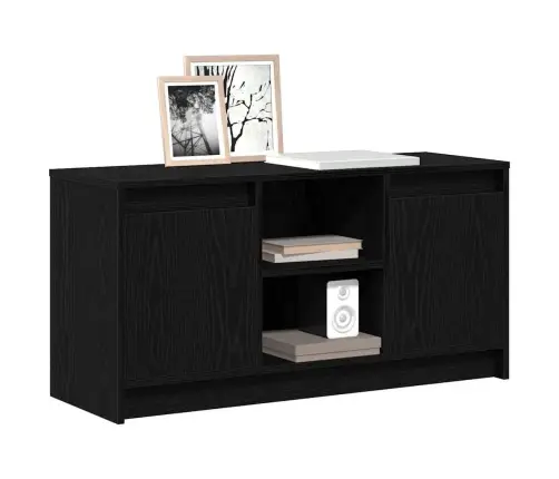 Televizoriaus Spintelė Juoda 100 X 34 X 50 Cm Apdirbta Mediena