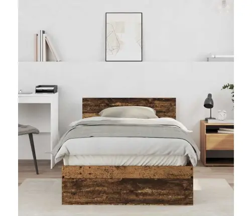 Voodi Raam Peaga Vana Puit 203 X 104 X 70 Cm Tehispuit