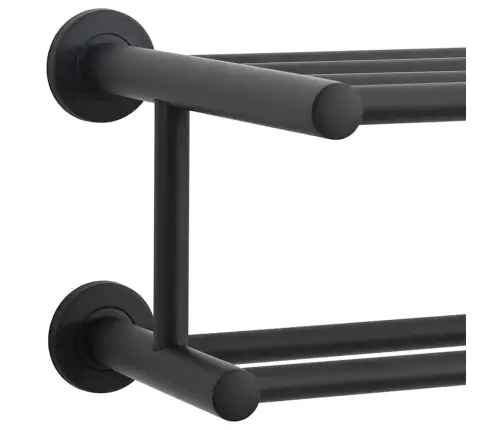 Rätikurek Must 61 X 23 X 17 Cm Roostevaba Teras