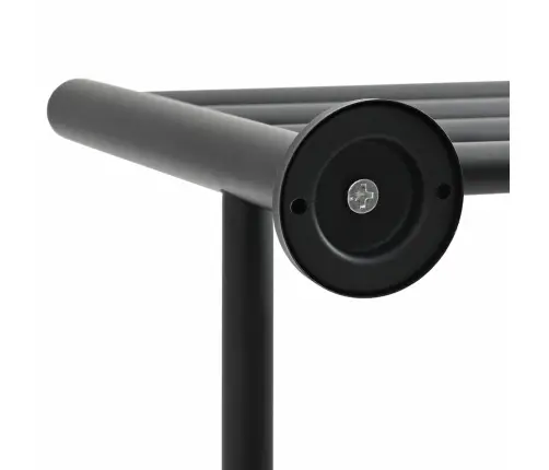 Rätikurek Must 61 X 23 X 17 Cm Roostevaba Teras