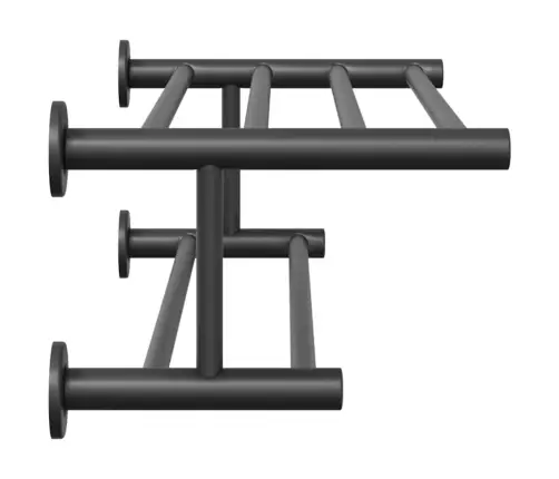 Rätikurek Must 61 X 23 X 17 Cm Roostevaba Teras