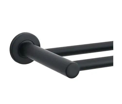 Dvieļu Statīvs Melna 61 X 14.5 X 5 Cm Nerūsējošs Tērauds Vidaxl