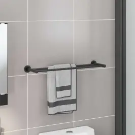 Dvieļu Statīvs Melna 61 X 14,5 X 5 Cm Nerūsējošs Tērauds Vidaxl