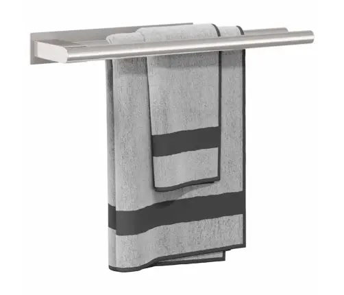 Rankšluosčių Stovas Sidabro 40 X 9 X 4 Cm Nerūdijantis Plienas