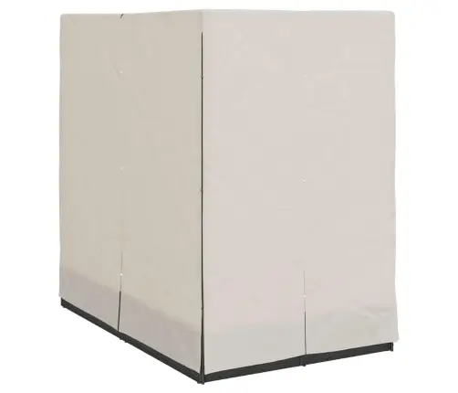 Divvietīgs Sauļošanās Krēsls Ar Jumtu Un Aizkariem Melna Vidaxl