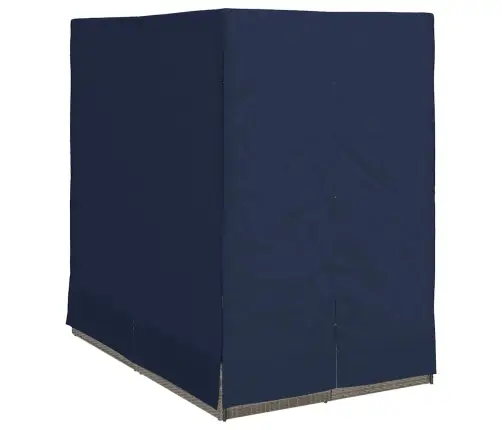 Dviejų Vietų Saulės Gultas Su Stogu Pilka 205 X 129 X 200 Cm