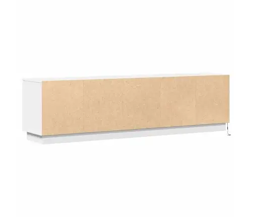 Led-Valgustusega Tv-Kapp Valge 180 X 38 X 49 Cm Tehispuit