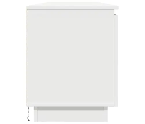 Led-Valgustusega Tv-Kapp Valge 180 X 38 X 49 Cm Tehispuit