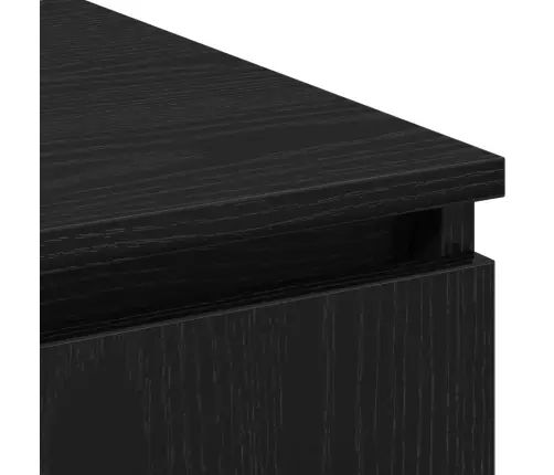 Televizora Skapītis Ar Led Melns Ozols 180X38X49 Cm Inženierijas Koks Vidaxl