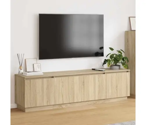 Televizoriaus Staliukas Su Led Sonoma Ąžuolas 180 X 38 X 49 Cm