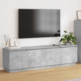 Televizora Skapītis Ar Led Betona Pelēka 180 X 38 X 49 Cm Vidaxl