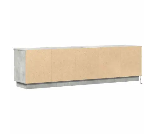 Tv Skapis Ar Led Betona Pelēku 180X38X49 Cm Inženierijas Koks Vidaxl