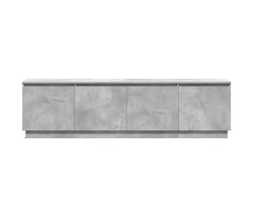 Tv Skapis Ar Led Betona Pelēku 180X38X49 Cm Inženierijas Koks Vidaxl