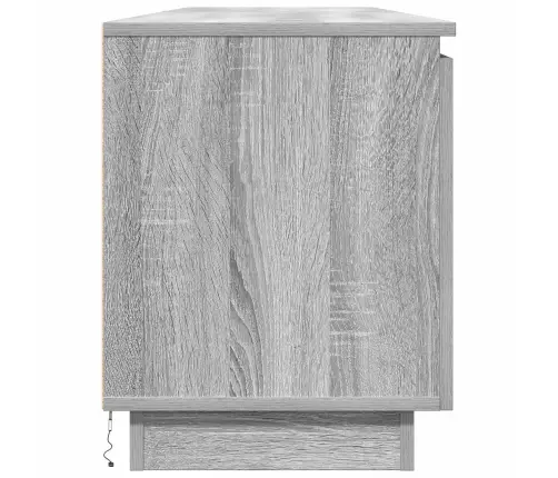 Tv Skapjis Ar Led Pelēks Sonoma 180X38X49 Cm Inženierijas Koks Vidaxl