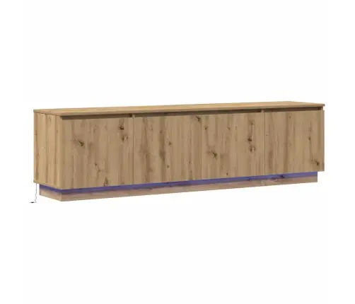 Led-Valgustusega Tv-Kapp Käsitöötamm 180 X 38 X 49 Cm Tehispuit