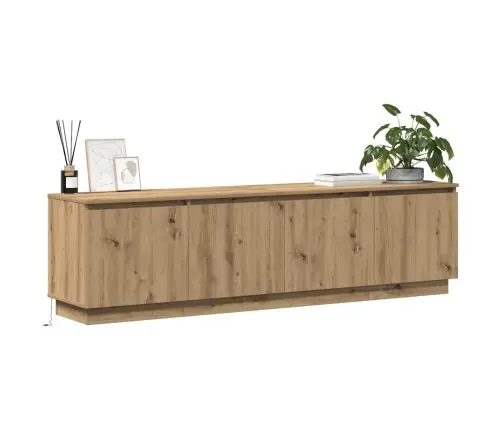 Led-Valgustusega Tv-Kapp Käsitöötamm 180 X 38 X 49 Cm Tehispuit