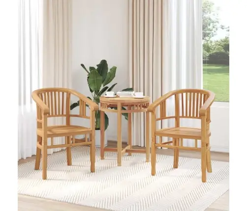Dārza Krēsli 2 Pcs Brūna 63 X 58 X 89 Cm Masīvs Tīkkoks Vidaxl