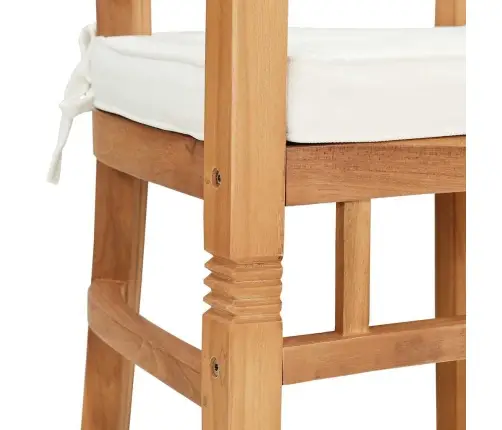 Sodo Kėdės 2 Pcs Ruda 63 X 58 X 89 Cm Tikmedžio Masyvas