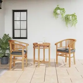 Sodo Kėdės 2 Pcs Ruda 63 X 58 X 89 Cm Tikmedžio Masyvas