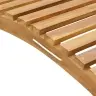 Sauļošanās Krēsls Brūna 184 X 55 X 59 Cm Ciets Tekša Koks Vidaxl