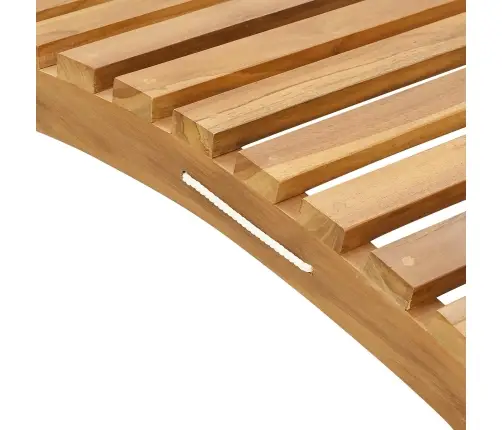 Sauļošanās Krēsls Brūna 184 X 55 X 59 Cm Ciets Tekša Koks Vidaxl