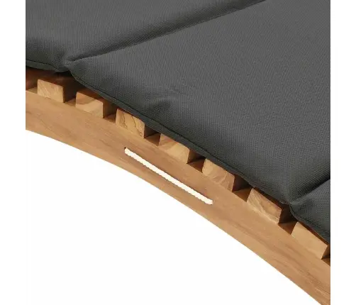 Sauļošanās Krēsls Tumši Pelēka 188 X 55 X 59 Cm Masīvs Tīkkoks Vidaxl Sauļošanās Krēsls Tumši Pelēka 188 X 55 X 59 Cm Masīvs Tīkkoks Vidaxl