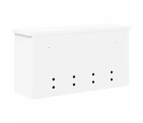 Sienas Pakaramais Balts 50 X 16 X 26 Cm Inženierijas Koks Vidaxl
