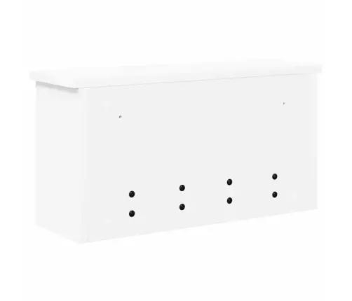 Sienas Pakaramais Balts 50 X 16 X 26 Cm Inženierijas Koks Vidaxl