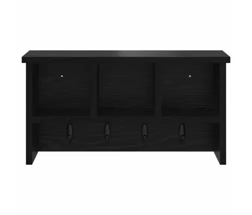 Sienas Pakaramais Melns Ozols 50 X 16 X 26 Cm Inženierijas Koks Vidaxl