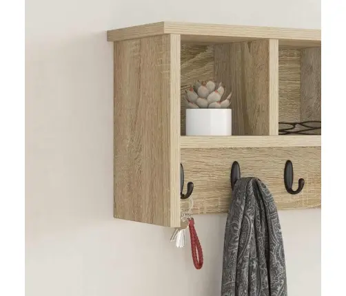 Seinale Kinnitatav Riidepuu Sonoma Tamm 50 X 16 X 26 Cm